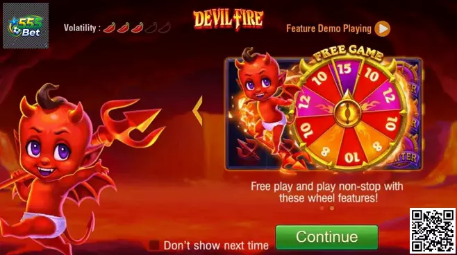Devil Fire em tela ampla com botão para ver mais detalhes
