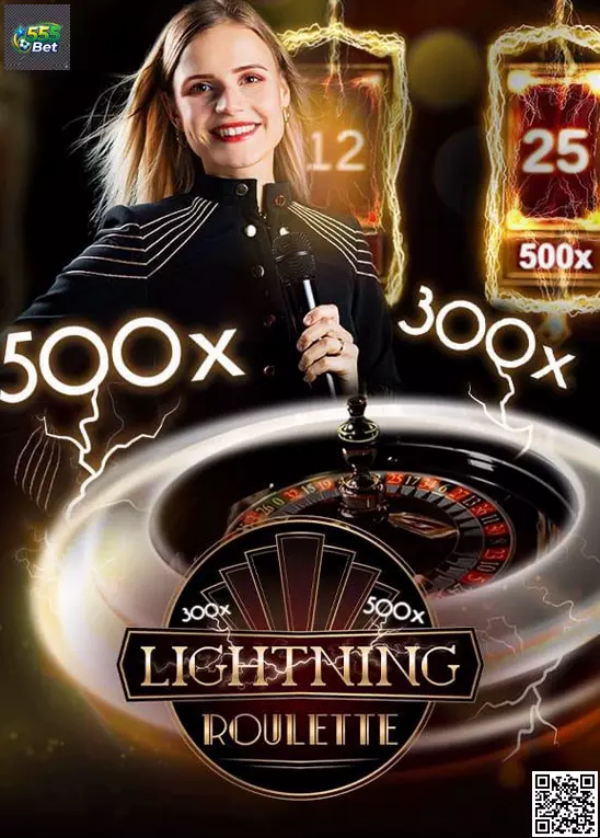 Mesa ao vivo de Lightning Roulette com roleta física e efeitos digitais